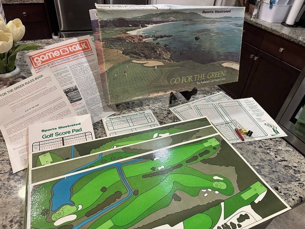 Vintage 1973 Sports Illustrated Go For the Green Time Golf Board Game
